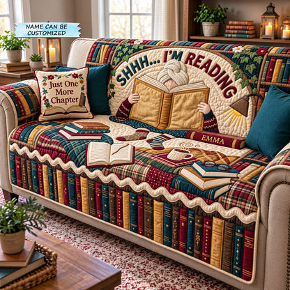 Cabin Reading Quilted Sofa Cover QTCUZ GFTOMA15400