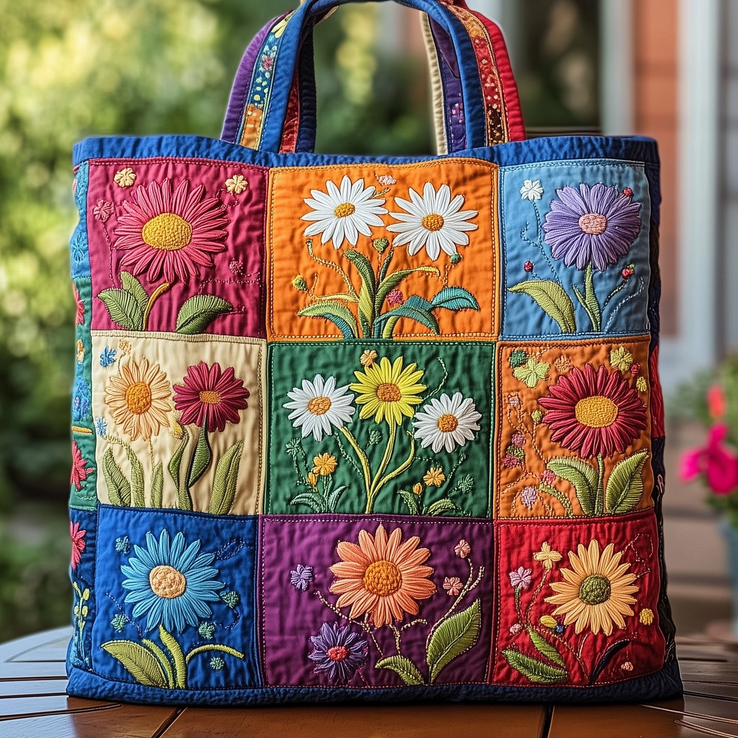 Flower Bliss Quilted Tote Bag GFTOMA1554