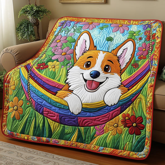 Corgi Quilted Blanket GFTOMA155
