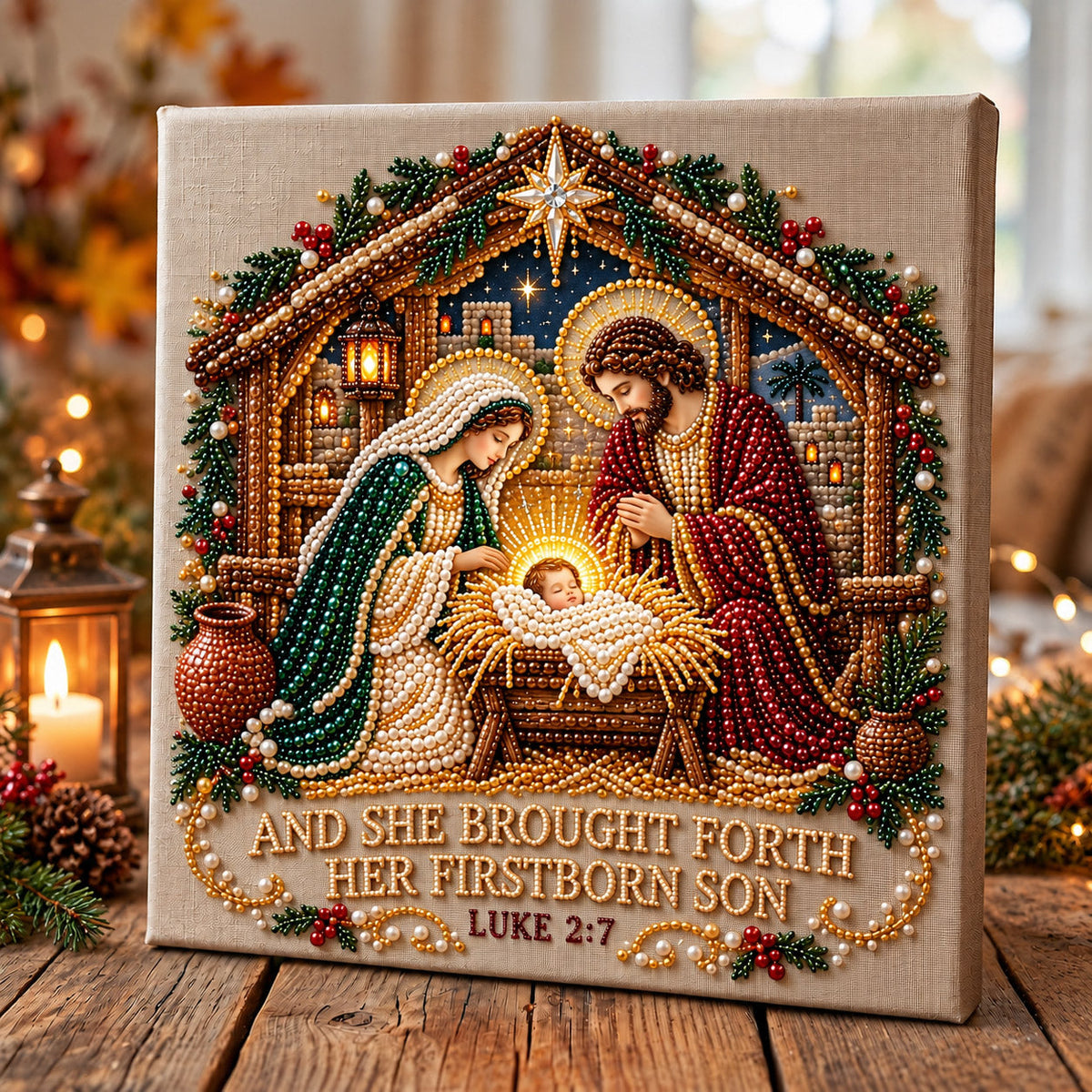 Holy Nativity DIY Diamond Pearl Art Kit GFTOMA15677