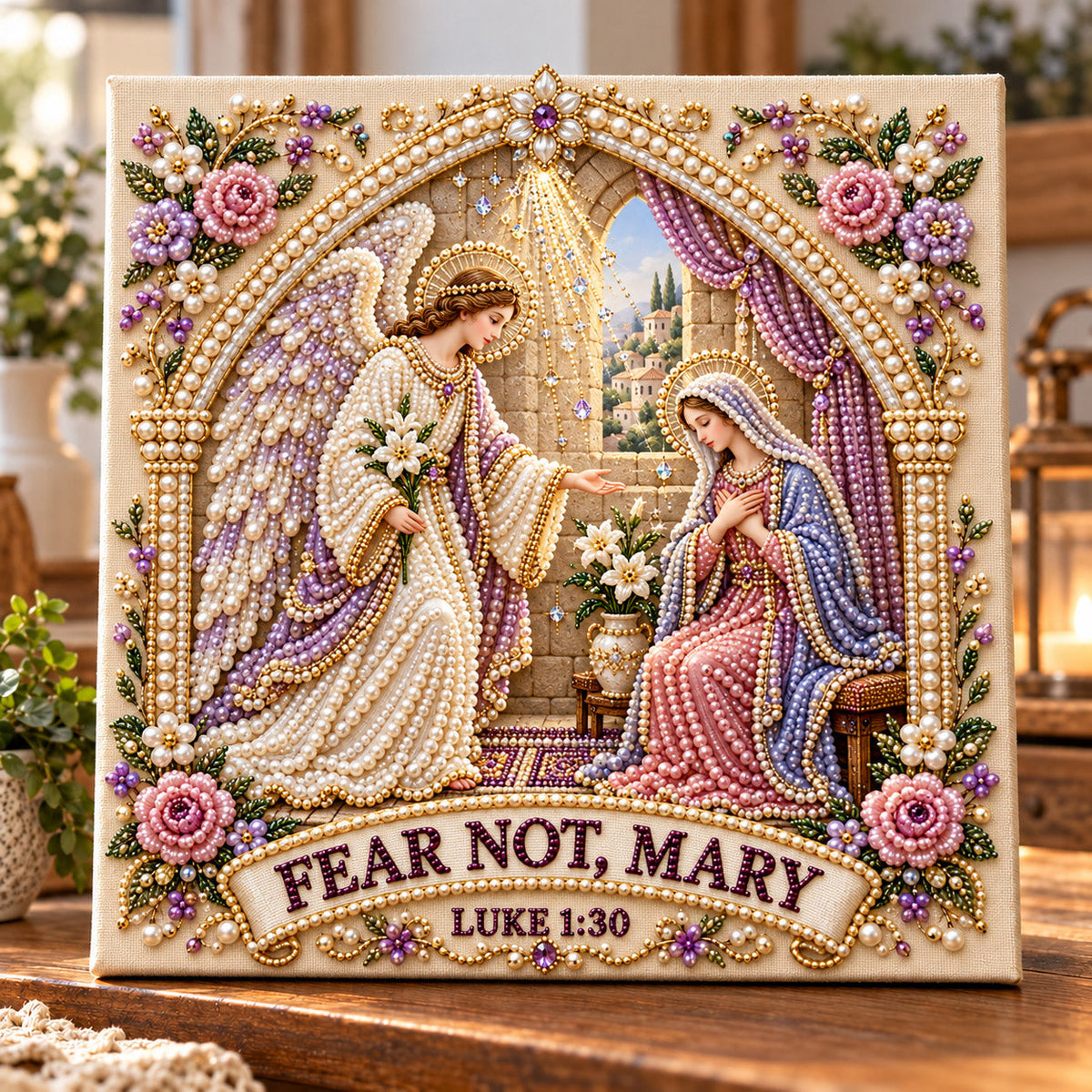 Fear Not Mary DIY Diamond Pearl Art Kit GFTOMA15678