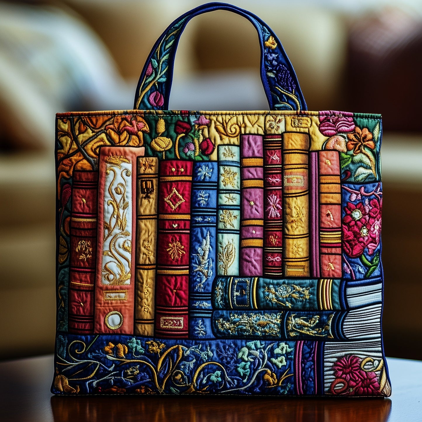 Cozy Book Quilted Tote Bag GFTOMA1567