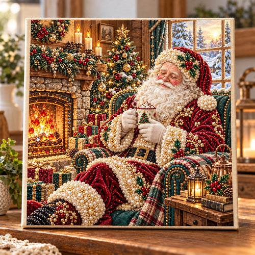 Cozy Santa DIY Diamond Pearl Art Kit GFTOMA15680