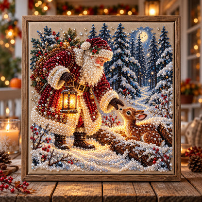 Winter Santa DIY Diamond Pearl Art Kit GFTOMA15684
