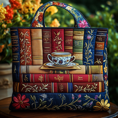 Cozy Book Quilted Tote Bag GFTOMA1568
