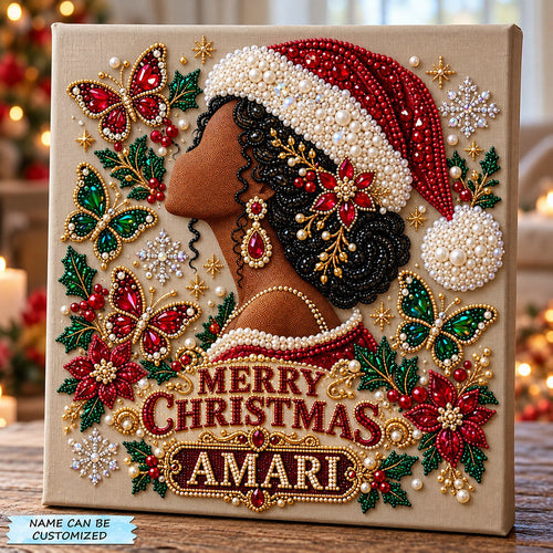 Personalized Christmas Queen DIY Diamond Pearl Art Kit QTCUZ GFTOMA15718