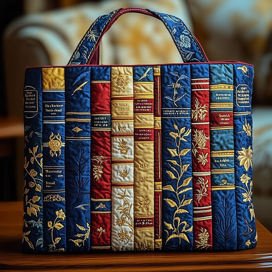 Cozy Book Quilted Tote Bag GFTOMA1573