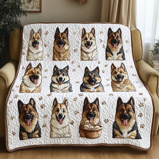 German Shepherd Quilted Blanket GFTOMA157