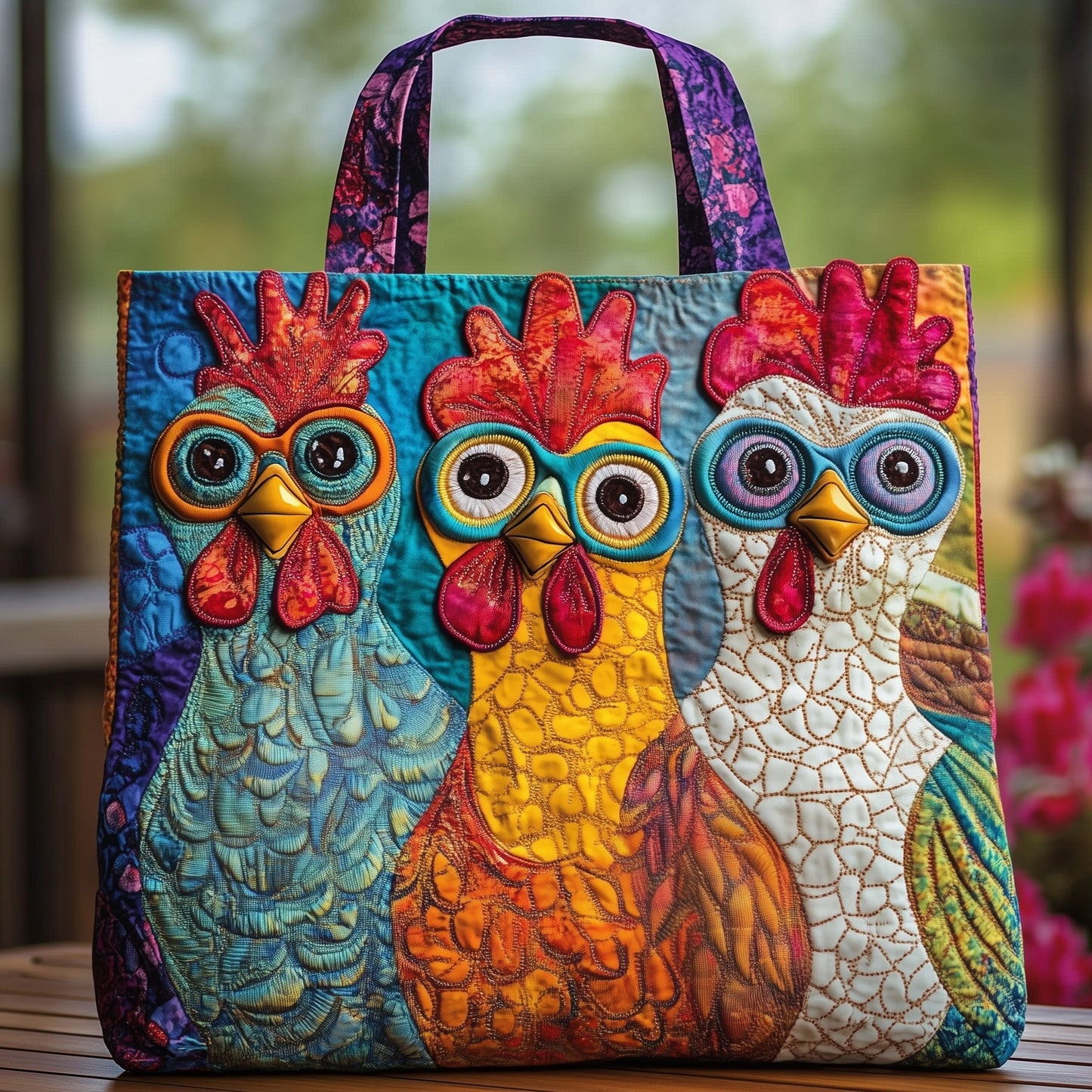 Chicken Quilted Tote Bag GFTOMA1595