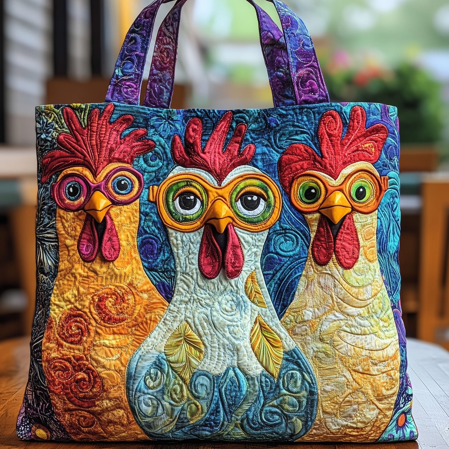 Chicken Quilted Tote Bag GFTOMA1599