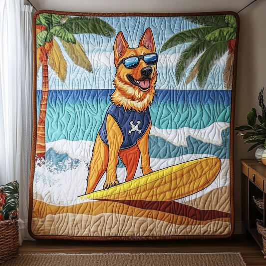 German Shepherd Quilted Blanket GFTOMA159