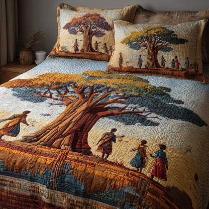 African Dream 3-Piece Quilted Bedding Set GFTOMA1625