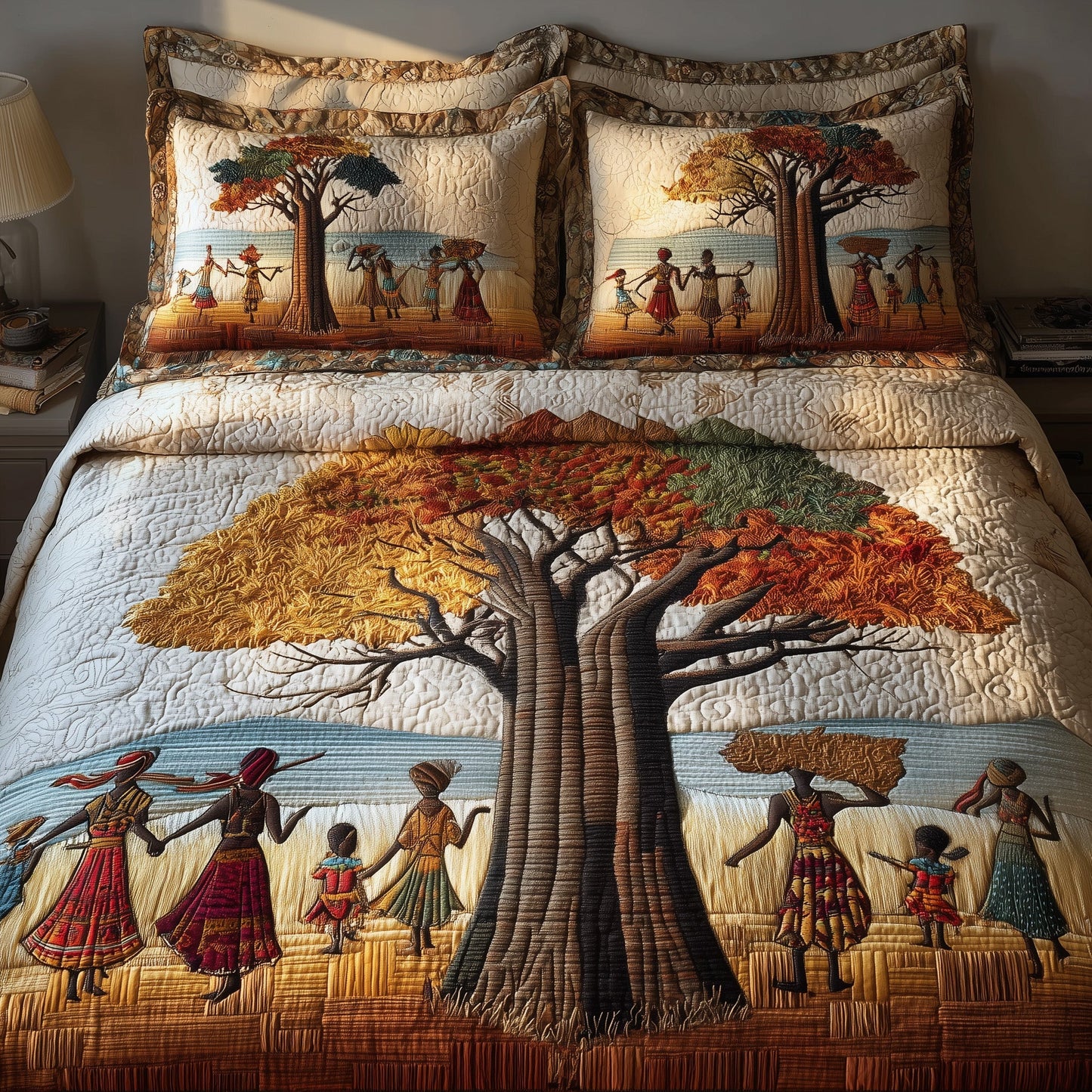 African Dream 3-Piece Quilted Bedding Set GFTOMA1626