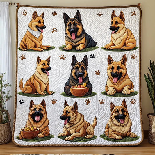 German Shepherd Quilted Blanket GFTOMA163