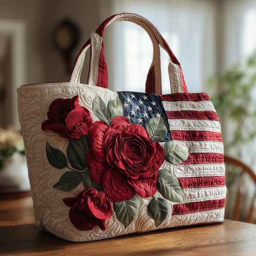 Patriot Roses Quilted Tote Bag GFTOMA1642