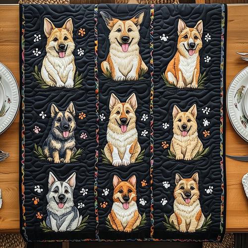 German Shepherd Quilted Table Runner GFTOMA165