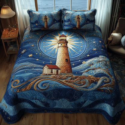 Nautical 3-Piece Quilted Bedding Set GFTOMA1672