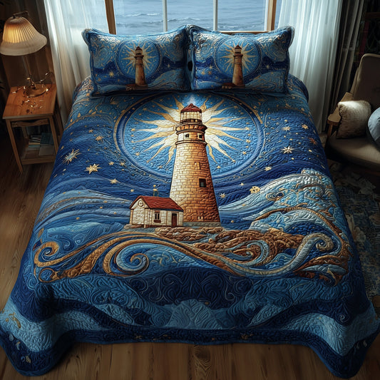 Nautical 3-Piece Quilted Bedding Set GFTOMA1672