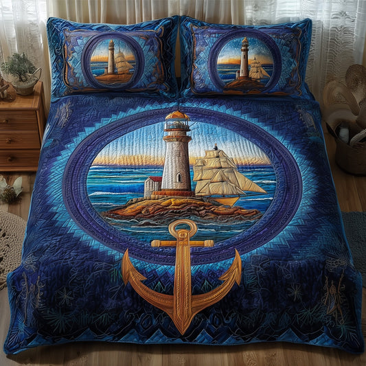 Nautical 3-Piece Quilted Bedding Set GFTOMA1676