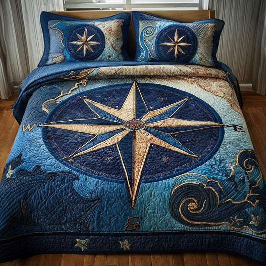 Nautical 3-Piece Quilted Bedding Set GFTOMA1677