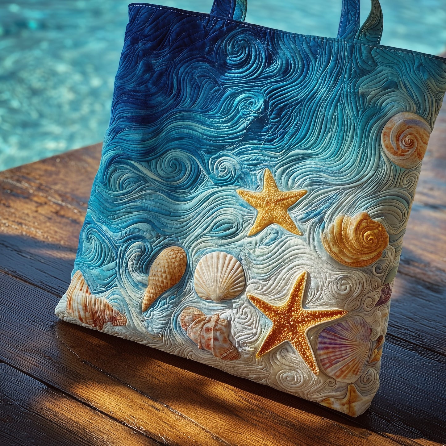 Ocean Breeze Quilted Tote Bag GFTOMA1705