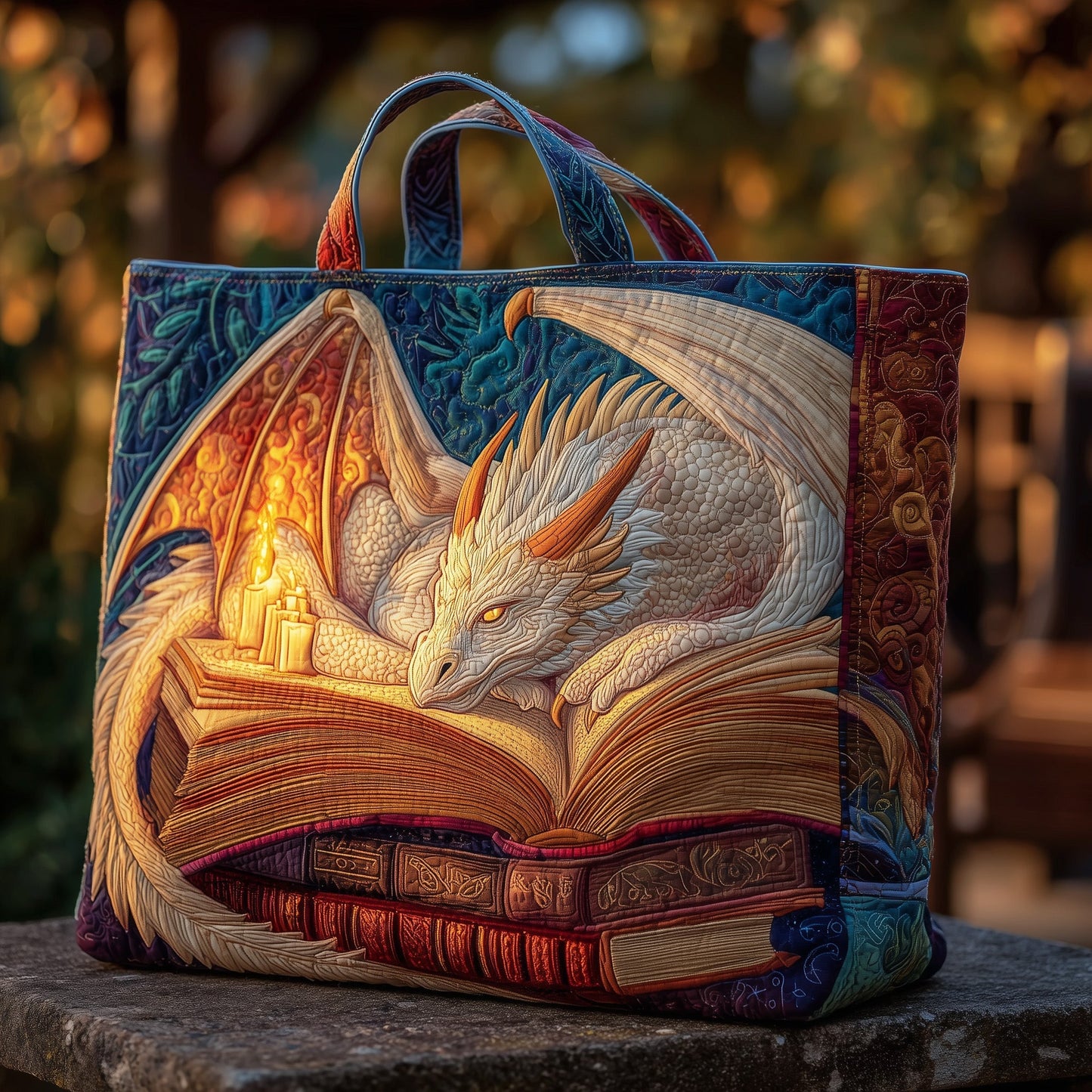 Dragon Quilted Tote Bag GFTOMA1721
