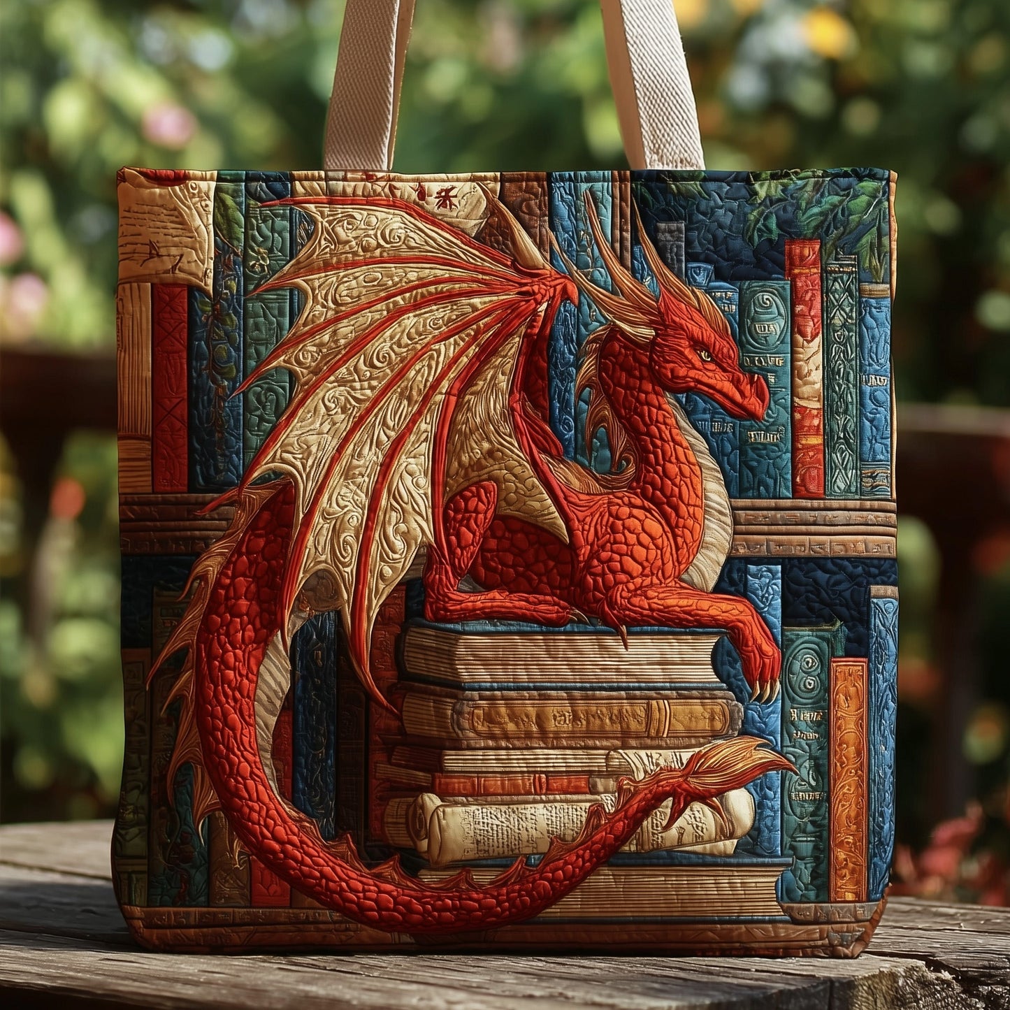 Dragon Quilted Tote Bag GFTOMA1727