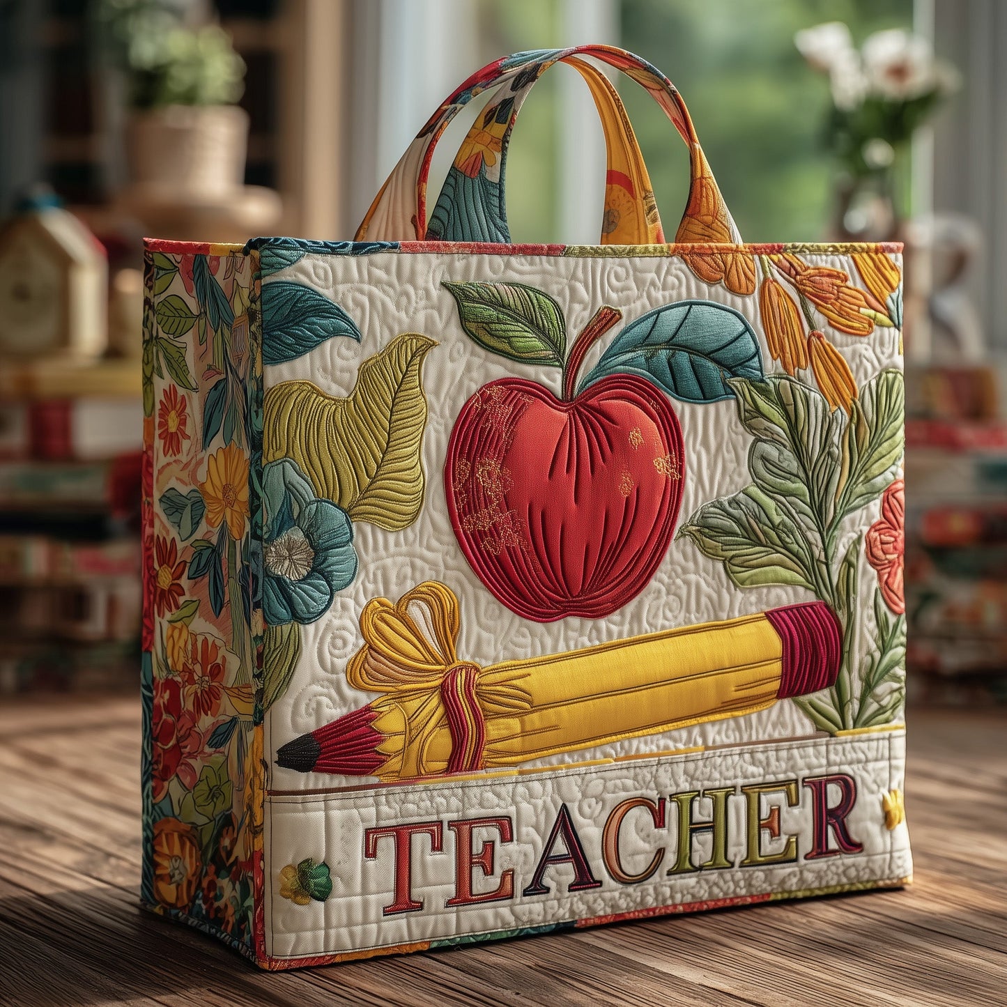 Teacher Quilted Tote Bag GFTOMA1733