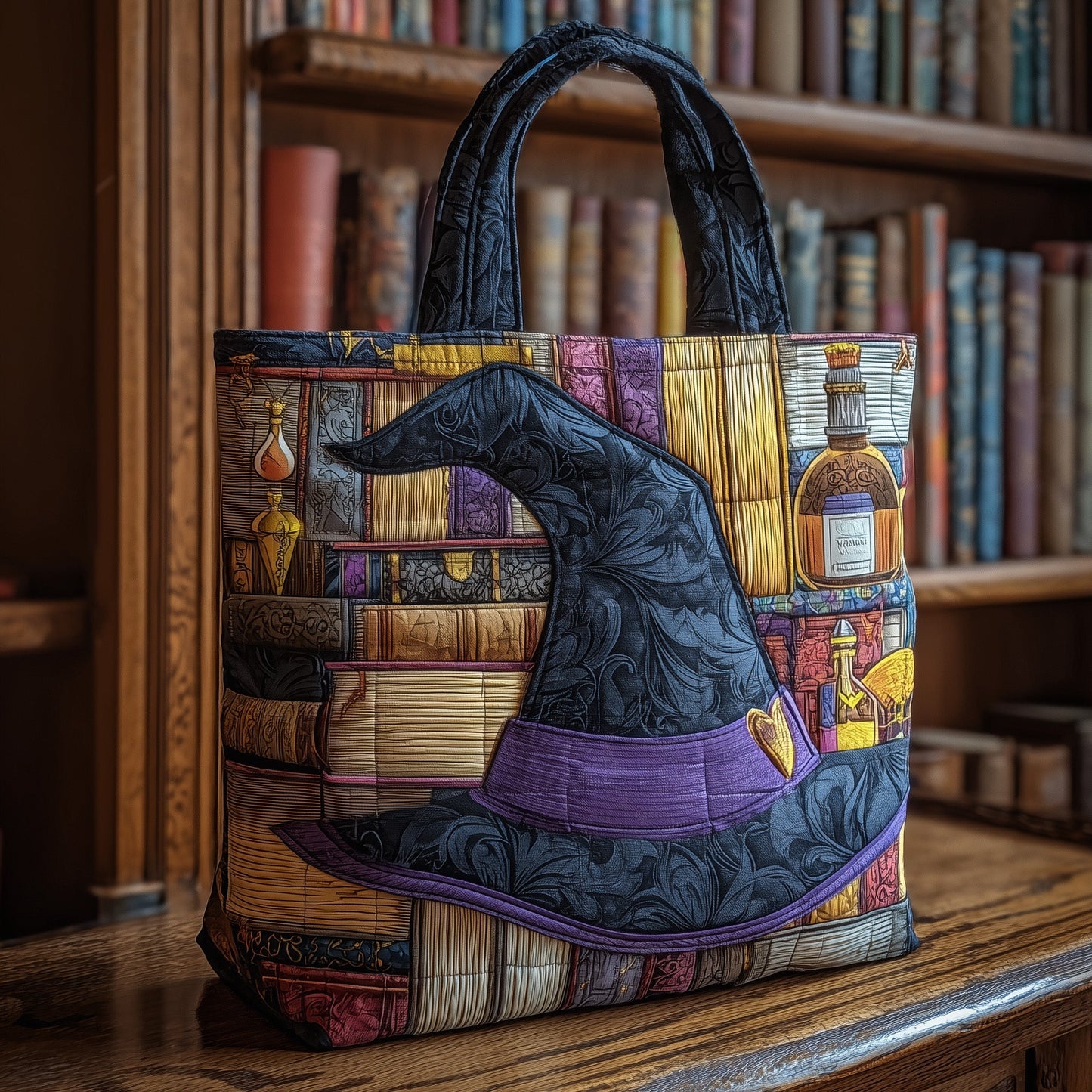 Witchcraft Quilted Tote Bag GFTOMA1757