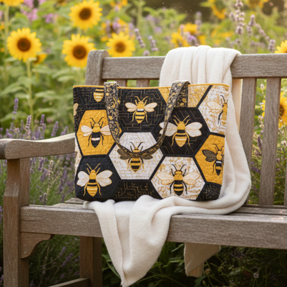 Bee Quilted Tote Bag GFTOMA1778