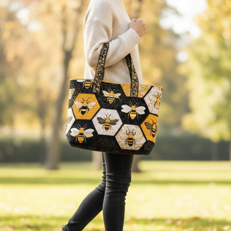 Bee Quilted Tote Bag GFTOMA1778