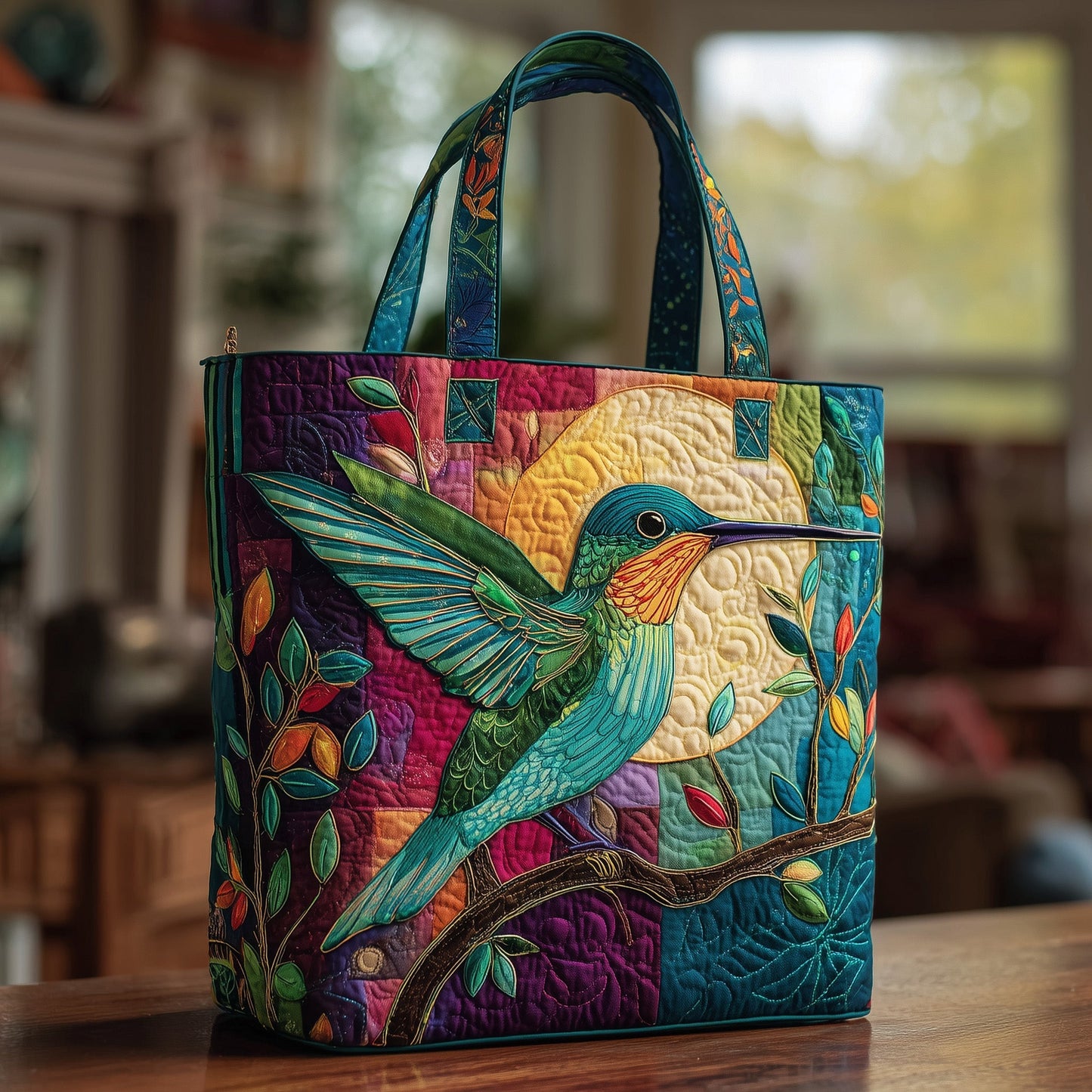 Hummingbird Quilted Tote Bag GFTOMA1783
