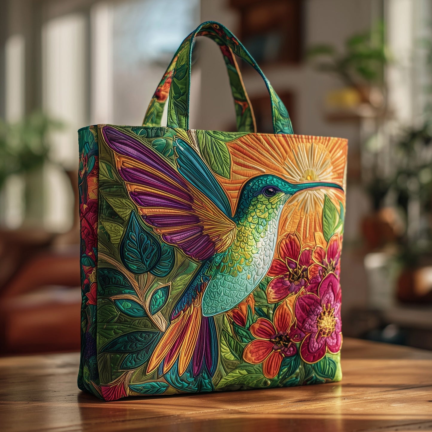 Hummingbird Quilted Tote Bag GFTOMA1785