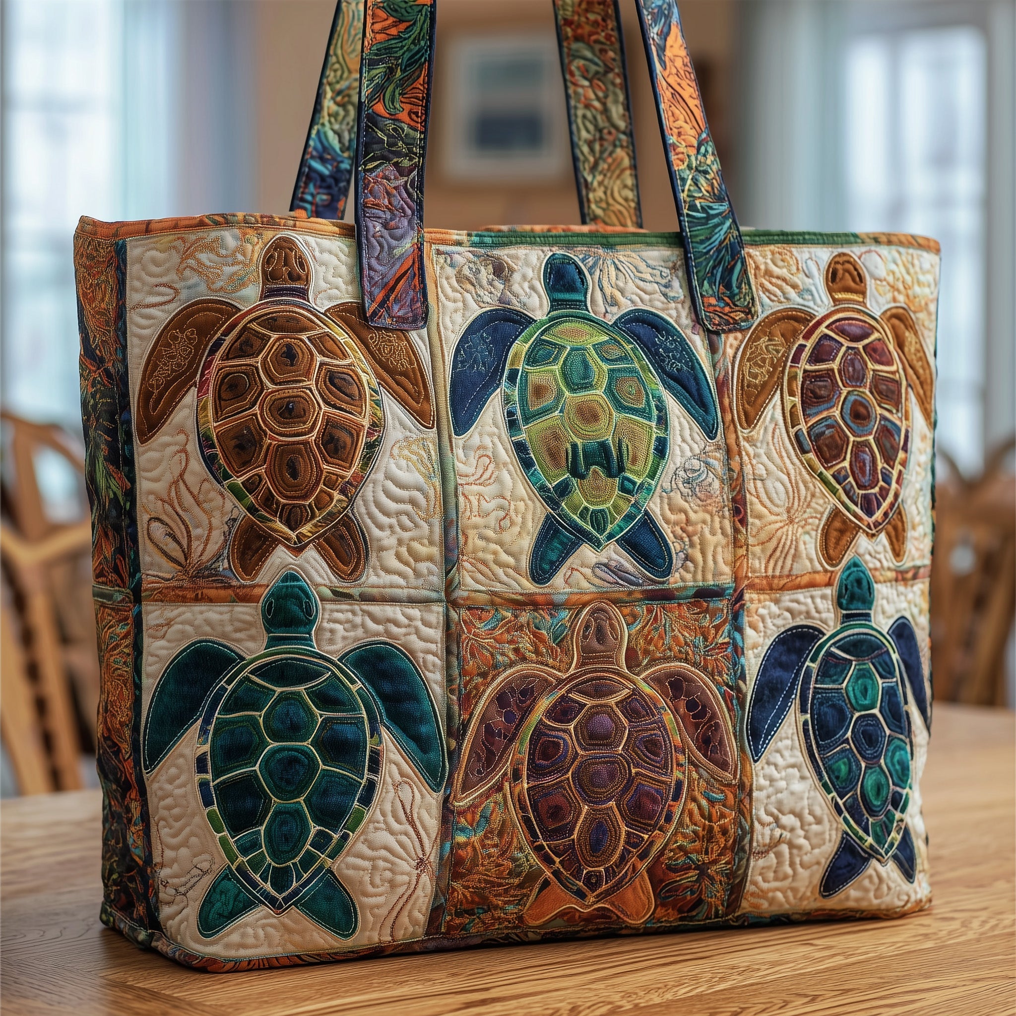 Turtle Quilted Tote Bag GFTOMA1802 – Patchique Store