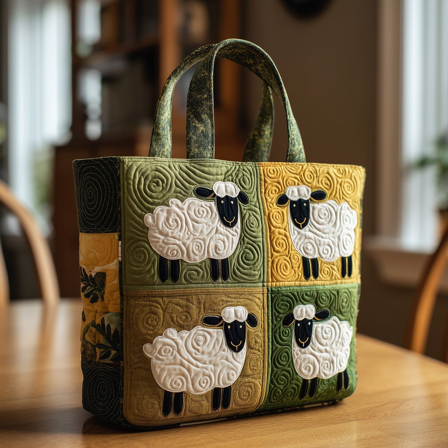 Farmhouse Sheep Quilted Tote Bag GFTOMA1860
