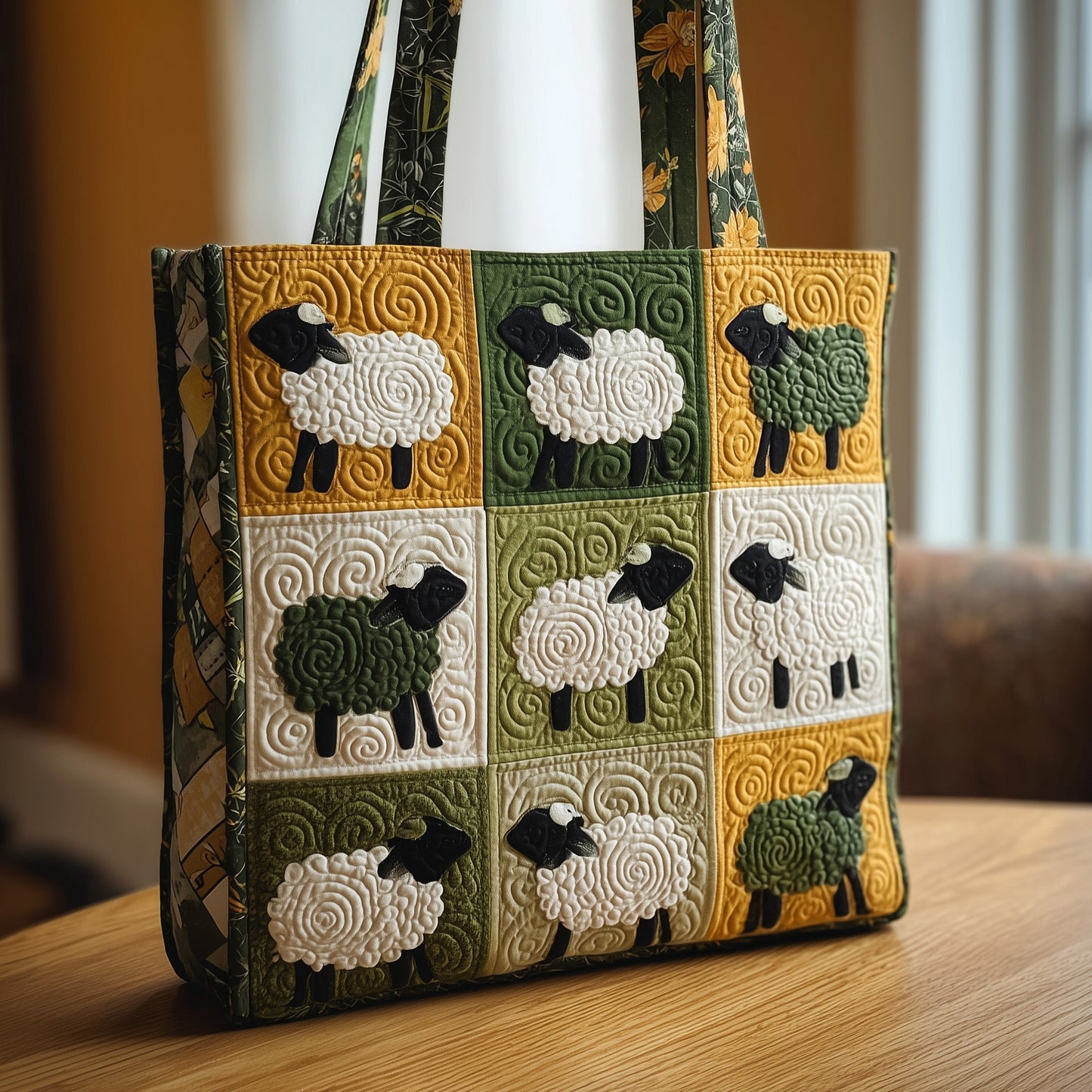 Farmhouse Sheep Quilted Tote Bag GFTOMA1861