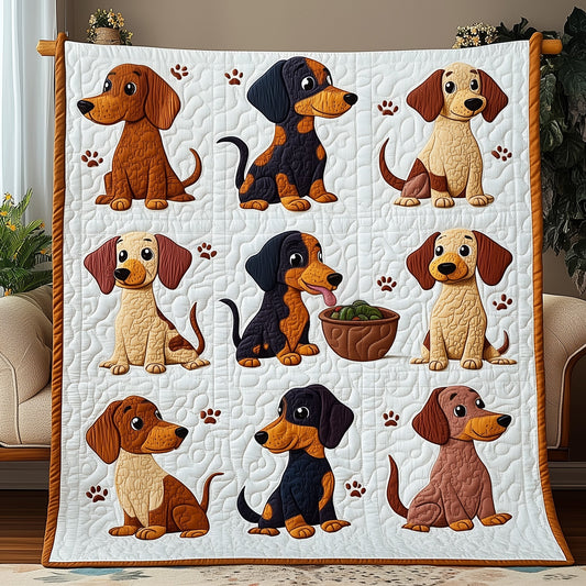 Dachshund Quilted Blanket GFTOMA186