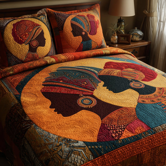 Sisters of the Sun 3-Piece Quilted Bedding Set GFTOMA1896