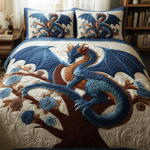 Dragon 3-Piece Quilted Bedding Set GFTOMA1903