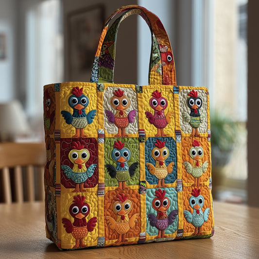 Funky Chicken Quilted Tote Bag GFTOMA1909