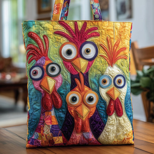 Funky Chicken Quilted Tote Bag GFTOMA1910