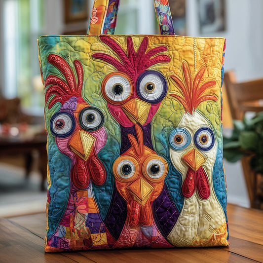 Funky Chicken Quilted Tote Bag GFTOMA1910