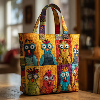 Funky Chicken Quilted Tote Bag GFTOMA1911