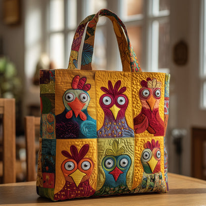 Funky Chicken Quilted Tote Bag GFTOMA1914