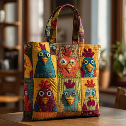 Funky Chicken Quilted Tote Bag GFTOMA1915