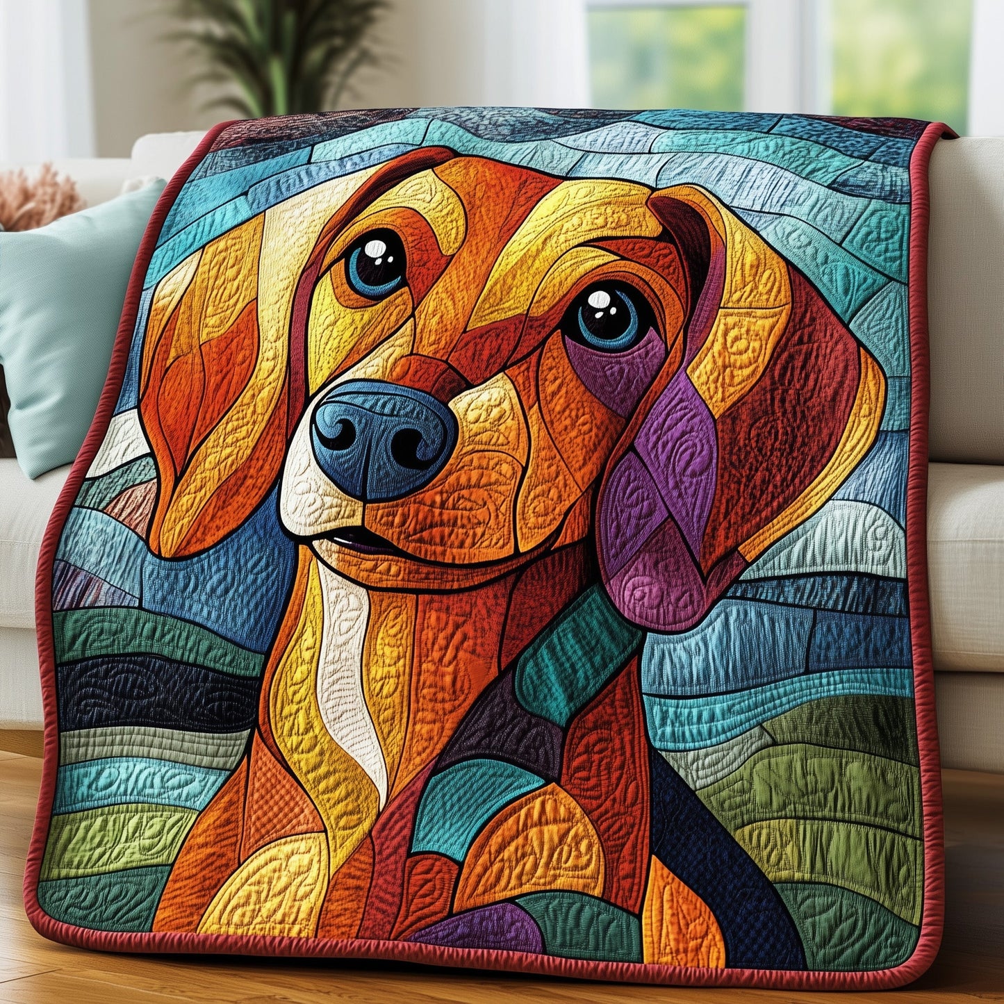 Dachshund Quilted Blanket GFTOMA192