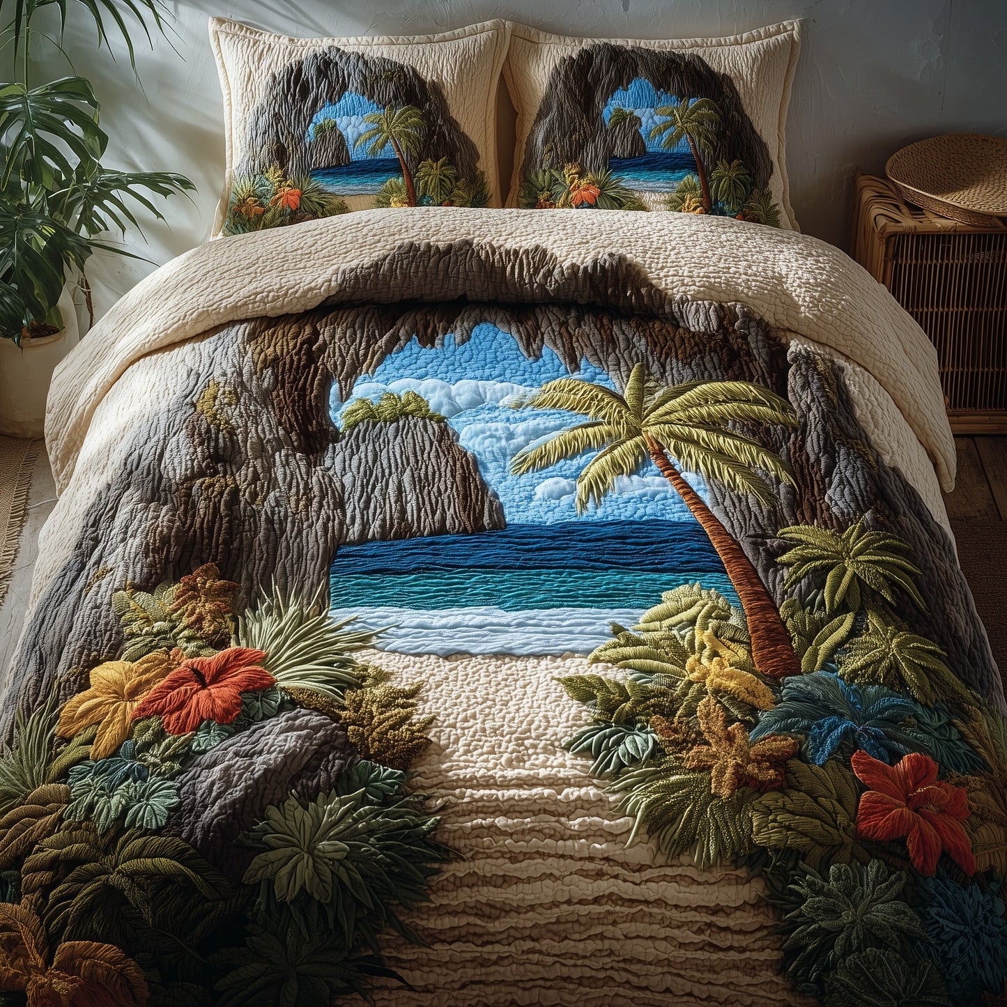 Dreamy Pathway 3-Piece Quilted Bedding Set GFTOMA1931