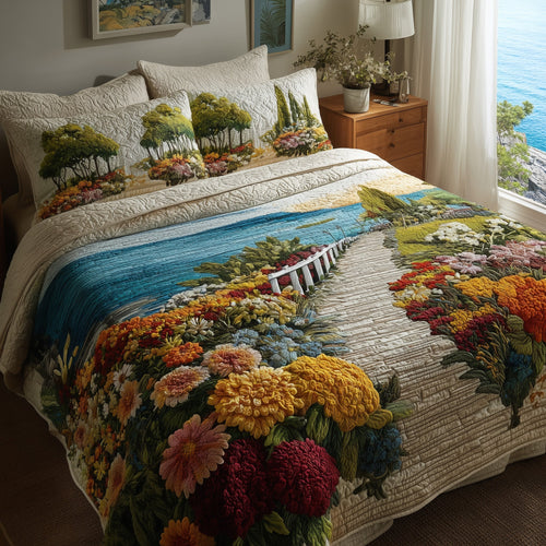 Dreamy Pathway 3-Piece Quilted Bedding Set GFTOMA1934