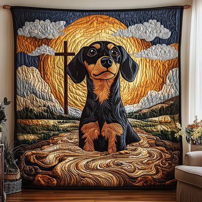 Dachshund Quilted Blanket GFTOMA193