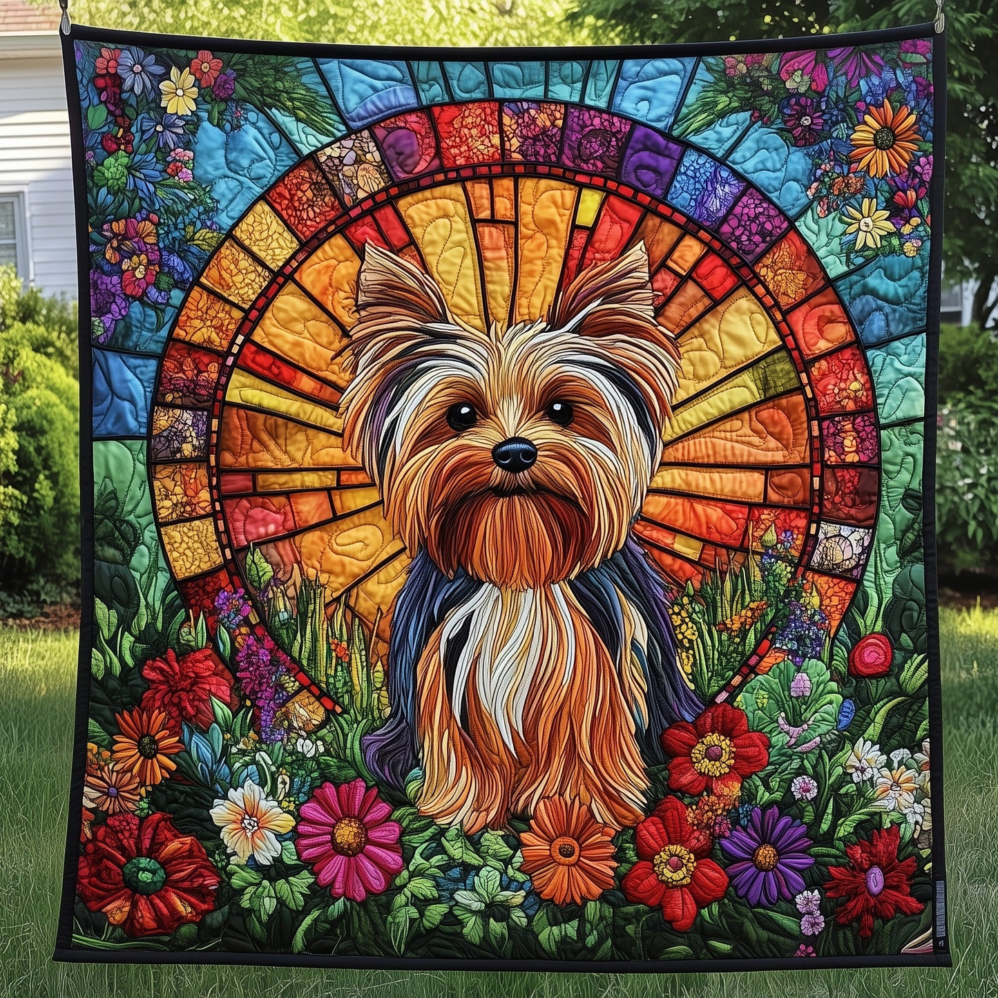 Yorkshire Terrier Quilted Blanket GFTOMA205